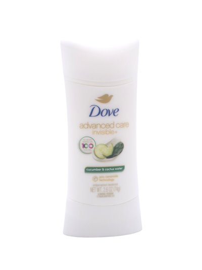 31944 - Dove Deodorant Advanced Care Invisible, Cucumber & Cactus Water - 2.6 oz. (4 Pack) - Box:  - Loc: K7