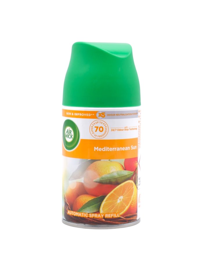 31973 - Air Wick Freshmatic Refill Can, Mediterranean Sun - 250ml. (Case of 6) - Box:  - Loc: I6