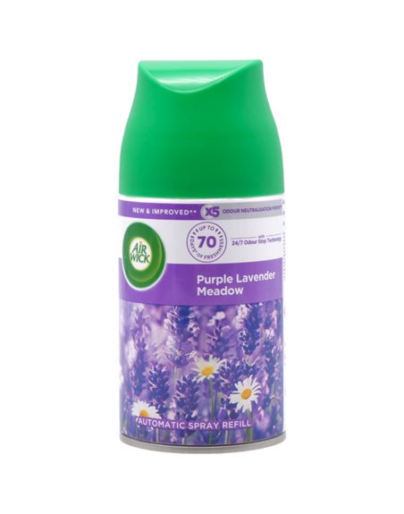 31980 - Air Wick Refill Ultra Machine Can, Purple Medow Lavender - 250ml (Case of 6) - Box:  - Loc: I6