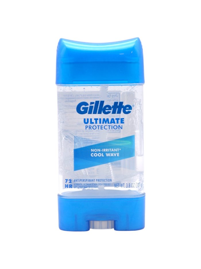 31981 - Gillette Deodorant Clear Gel Cool Wave - 3.8 oz. (pkt of 5) (Case of 12) - Box:  - Loc: K7