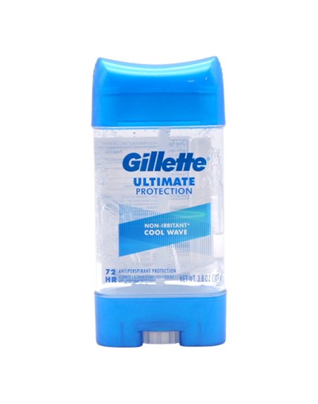 31981 - Gillette Deodorant Clear Gel Cool Wave - 3.8 oz. (pkt of 5) (Case of 12) - Box:  - Loc: K7