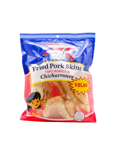 31985 - Sanchez. Chicharrones Volao, PR Flag - 12 Pack - Box:  - Loc: A6