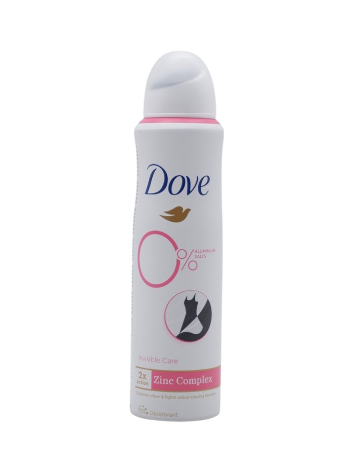 31998 - Dove Invisible Care Deodorant Spray, Zinc Complex - 150ml - Box:  - Loc: K9