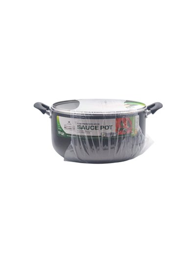32023 - Wee's Beyond Non-Stick Stock Pot W/Glass Lid, 19Qt. - Box:  - Loc: J11