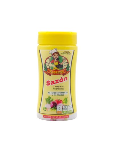 32042 - Claribel Sazón Completo Without Pepper (Sin Pimienta). 9.7 oz. Case of 24 - Box:  - Loc: P12