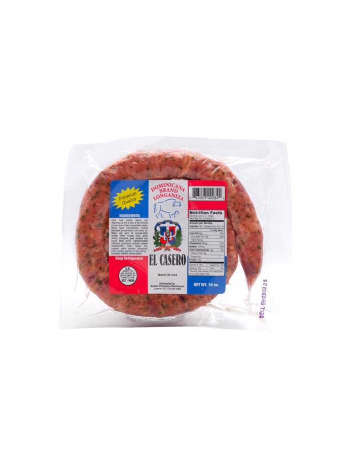 32048 - El Casero Longaniza Dominicana - 10 oz. - Box:  - Loc: NV-13