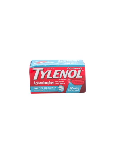 32062 - Tylenol Extra Strength (Easy To Swallow) 500mg - 50ct - Box:  - Loc: K1