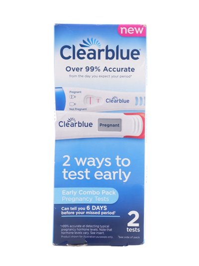32066 - Clear Blue Pregnancy Test (Early Detection). 2ct - Box:  - Loc: K10