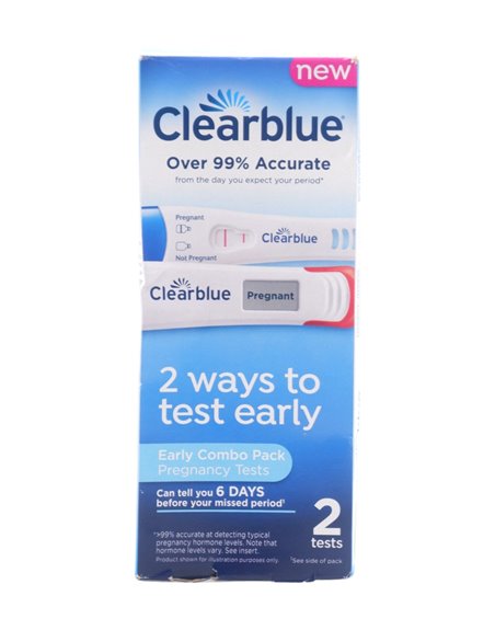 32066 - Clear Blue Pregnancy Test (Early Detection). 2ct - Box:  - Loc: K10