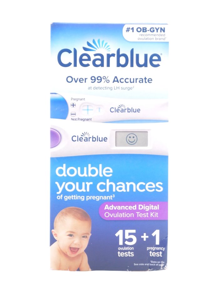 32072 - Clear Blue Pregnancy Test (Advanced Digital Ovulation Test Kit). 15 Ovulation +1 Pregnancy Test - Box:  - Loc: K10