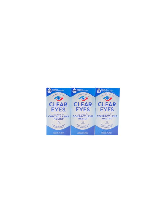 32091 - Clear Eyes. Complete For Contact Lens Relief - 0.5 fl. oz. - Box:  - Loc: K1