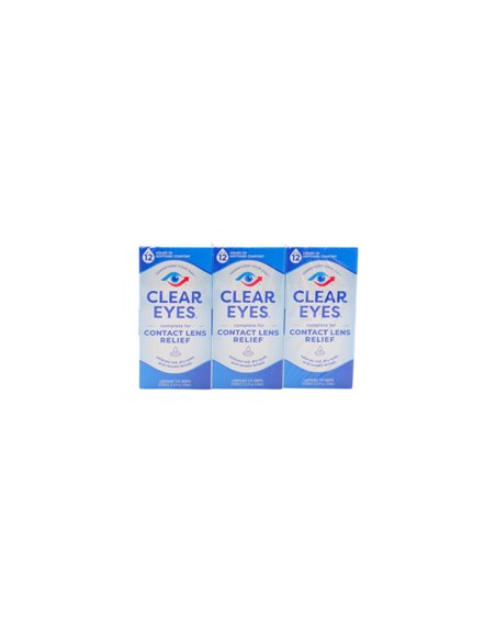 32091 - Clear Eyes. Complete For Contact Lens Relief - 0.5 fl. oz. - Box:  - Loc: K1