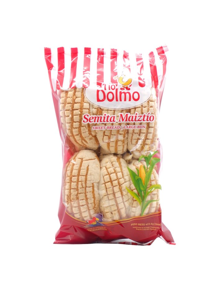 32149 - Tio Dolmo Semita Maiztio (Sweet Bread/Large Bun).  12ct/16oz - ( Case Of 11 ) - Box:  - Loc: N7