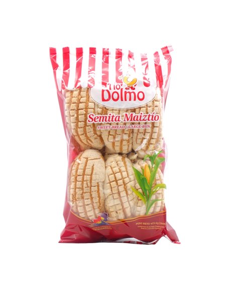 32149 - Tio Dolmo Semita Maiztio (Sweet Bread/Large Bun).  12ct/16oz - ( Case Of 11 ) - Box:  - Loc: N7