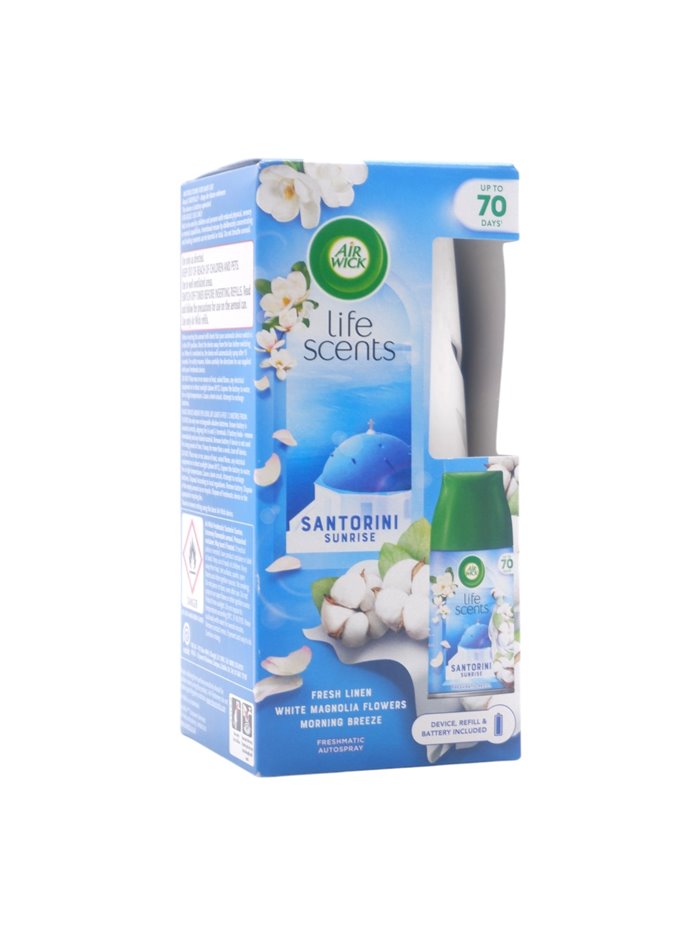 32202 - Air Wick Freshmatic Autospray Kit, Fresh Linen & White Magnolia - 250ml. (Case of 4) - Box:  - Loc: I3