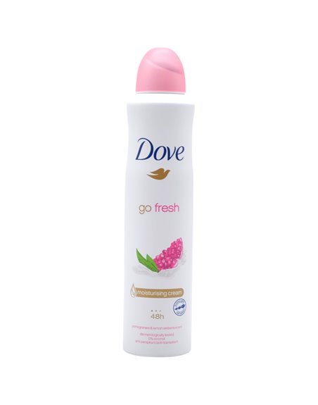 32207 - Dove Deodorant Spray,  Go Fresh (Pomegranate & Lemon Verbena Scent - 250ml/(Case Of 6) - Box:  - Loc: 31M
