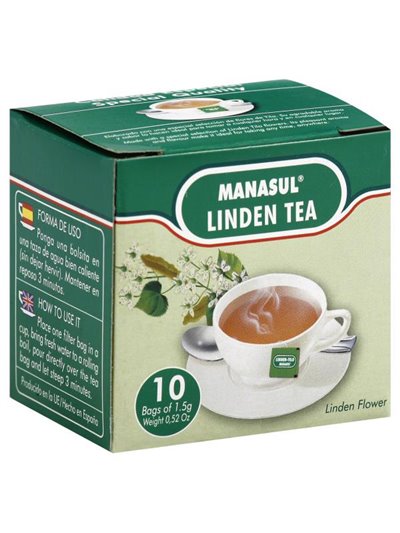 9634 - Manasul Linden Tea ( Tilo ) - 10 Bags (Pack of 24) - Box:  - Loc: M1