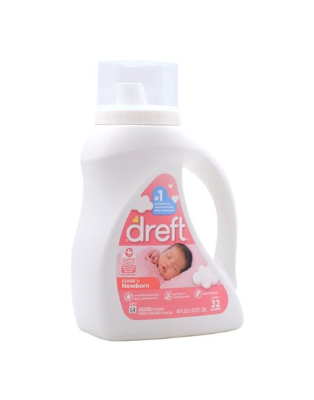 32249 - Dreft NewBorn Liquid Detergent, - 46 fl. oz. (Case of 6) - Box:  - Loc: C4