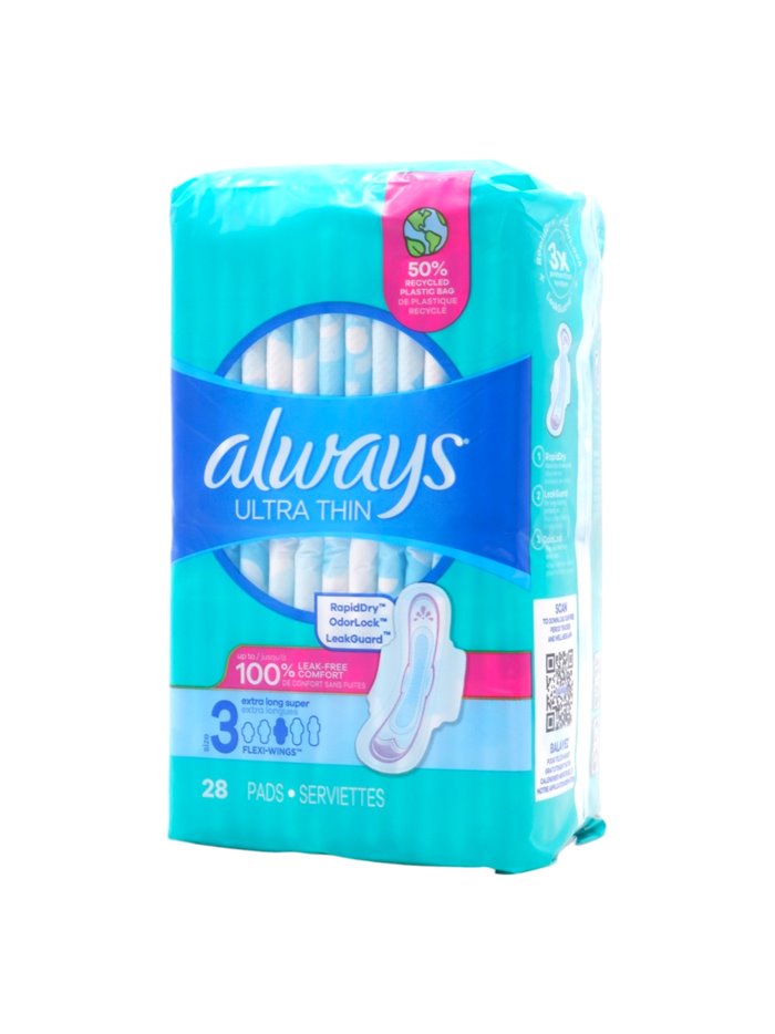32269 - Always Ultra Thin Super Long Size 3 - 3 x 28's 98792 - Box:  - Loc: D6