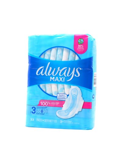 32270 - Always Maxi Size 3  - 3 x 33's - Box:  - Loc: D2