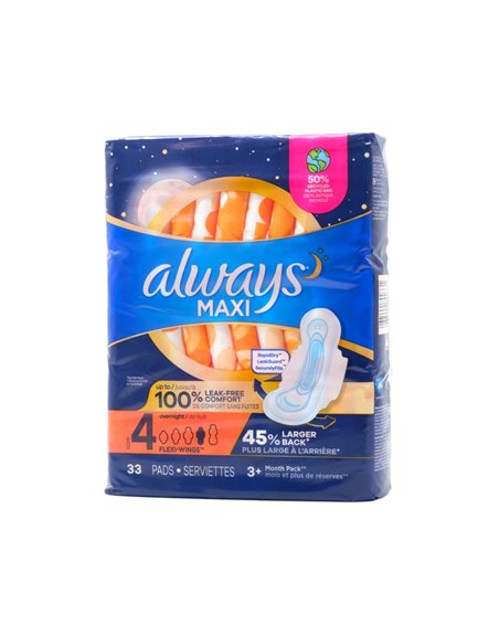 32272 - Always Maxi Size 4 - 6 x 33's 89033 - Box:  - Loc: E3