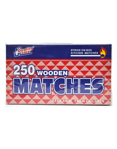 9671 - Kitchen Wooden Matches - 48 Pack/250ct. 43000 - Box:  - Loc: I8