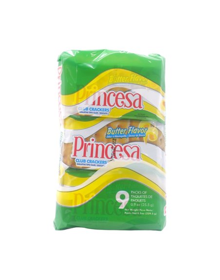 32340 - Princesa. Galletas Butter. 8.01oz - 9pk. (Case of 24) - Box:  - Loc: N13
