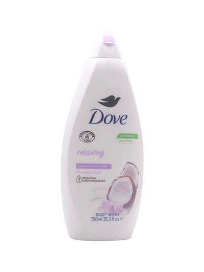 32357 - Dove Body Wash, Relaxing - Jasmine & Coconut milk 750ml. (Case of 12) - Box:  - Loc: F2