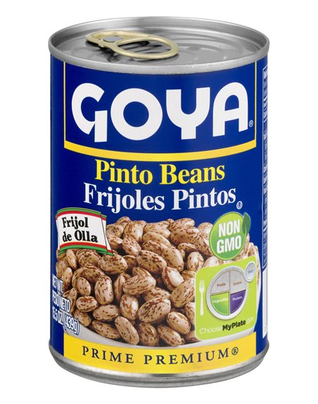 9763 - Goya Pinto Beans - 15 oz. (Pack of 24) - Box:  - Loc: G10