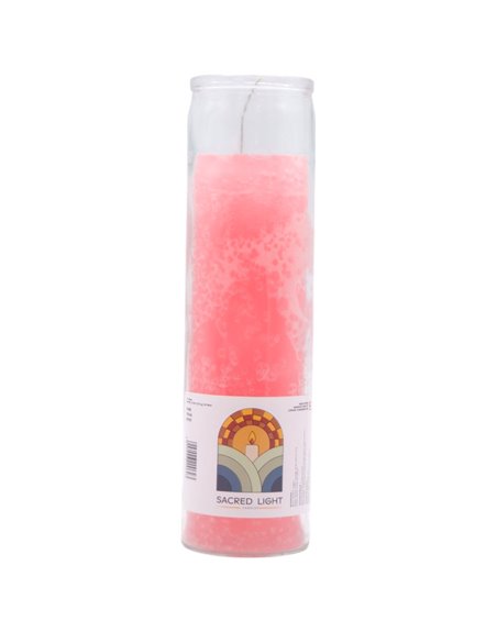 32393 - Sacred Light Candle. Pink - (Case of 12) - Box:  - Loc: A9