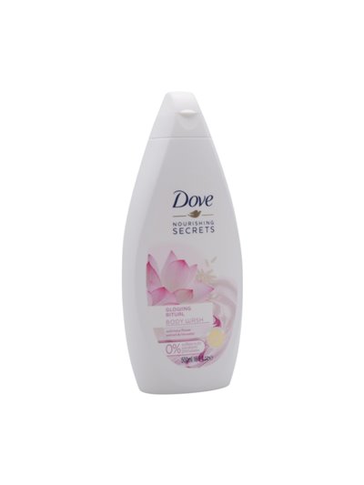 32463 - Dove Body Wash, Glowing, Lotus Flower Extract & Rice Water - 500ml. (Case of 12) - Box:  - Loc: I3