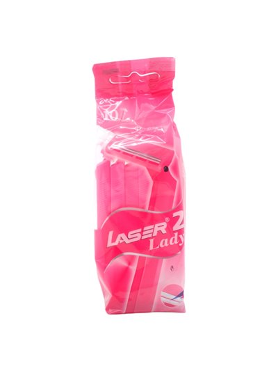 32469 - Laser II Lady Razor - 10ct. (Case of 20) - Box:  - Loc: L0