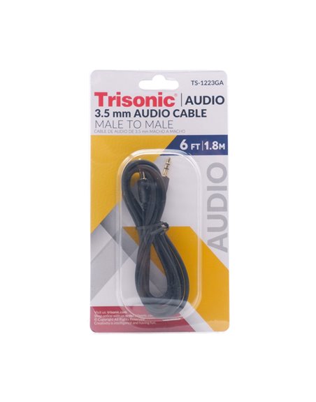 32488 - Trisonic. 3.5MM-3.5mm AUX ( TS-1223GA ) - Box:  - Loc: A2
