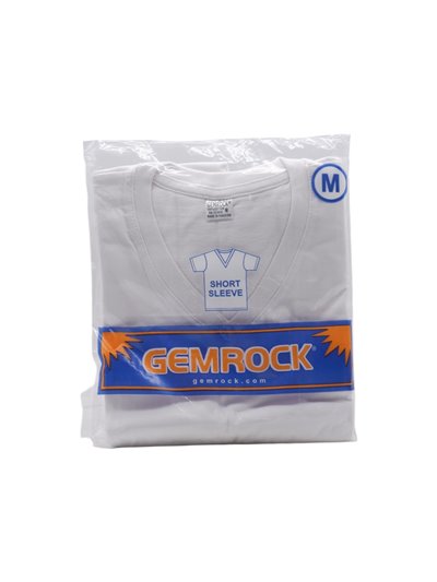 32556 - V-Neck White T-Shirt. (Medium) - 6ct. - Box:  - Loc: L0