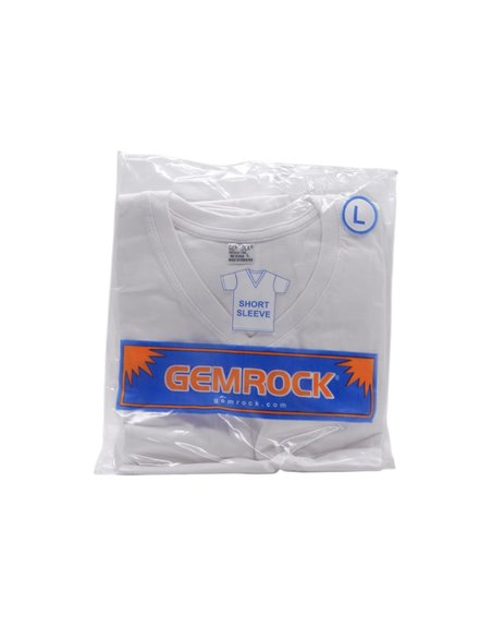 32557 - V-Neck White T-Shirt. (Large) - 6ct. - Box:  - Loc: L0