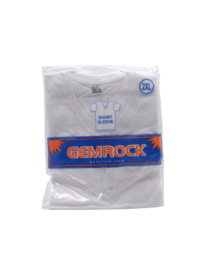 32559 - V-Neck White T-Shirt. (2X-Large) - 6ct. - Box:  - Loc: L0