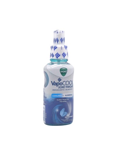 32572 - Vicks VapoCool Sore Throat (Cooling Numbing) - 6 fl. oz. - Box:  - Loc: 31P
