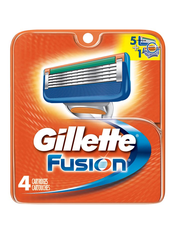 9887 - Gillette Fusion Refill Cartridges, 4ct - Box:  - Loc: L0