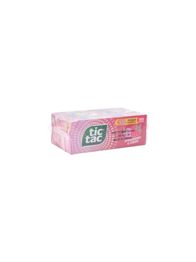 32664 - Tic Tac Strawberry & Cream (100 Mints) - 12ct - Box:  - Loc: N1