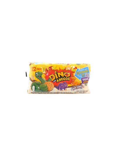 32678 - Galletas Dino Vanilla/Chocolate, Dino Y Sus Amigos  20.31oz - 12pk - Box:  - Loc: N13