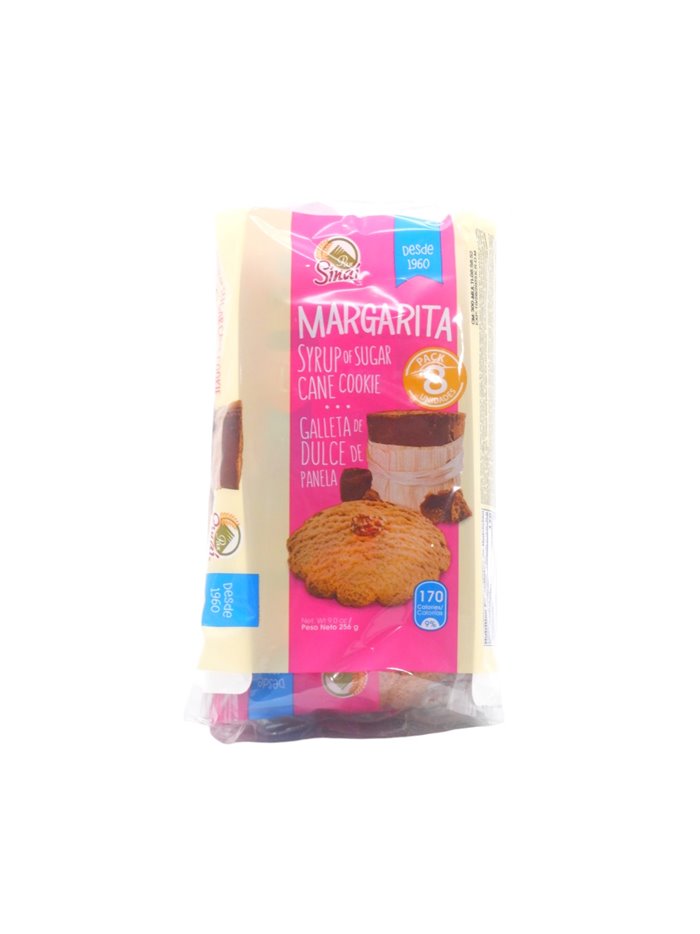 32708 - Sinaí Margarita Crackers. Dulce De Panela. 9oz - 8pk - Box:  - Loc: N13