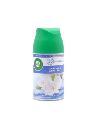 32746 - Air Wick Refill Ultra Machine Can, Cool Linen & White Lilac - 250ml (Case of 6) - Box:  - Loc: I3