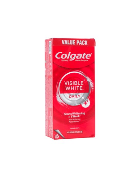32763 - Colgate Visible White - 250g-8.4oz (Twin Package) - Box:  - Loc: J0