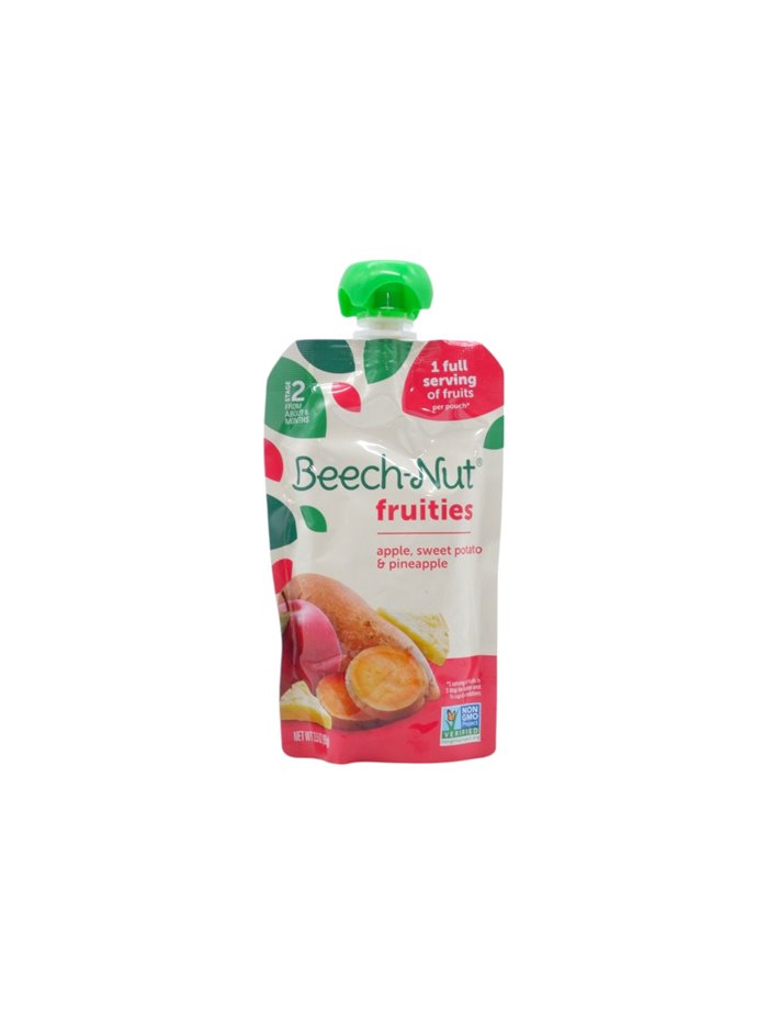 32783 - Beech-Nut Fruities. Apple, Sweet Potaotes & Pineapple. 3.25 oz. (Case OF 12) - Box:  - Loc: 