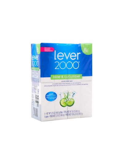 32928 - Lever Soap 2000 Aloe & Cucumber. 3.75oz - Pgk of 8 - (Case of 4) - Box:  - Loc: B3