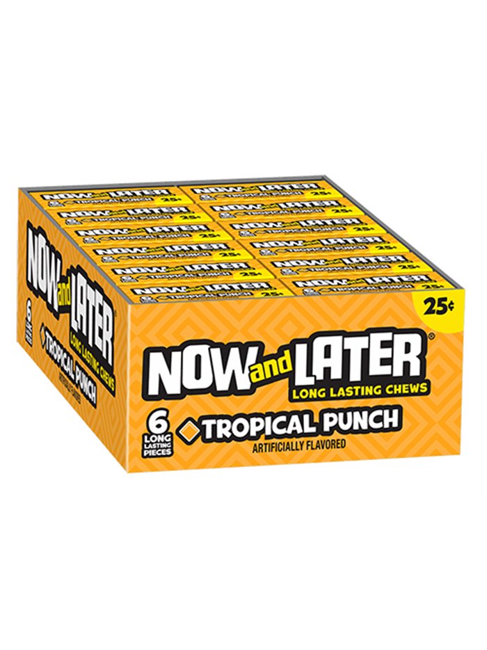 10124 - Now & Later Tropical 25¢ - 24/6pcs - Box:  - Loc: L10