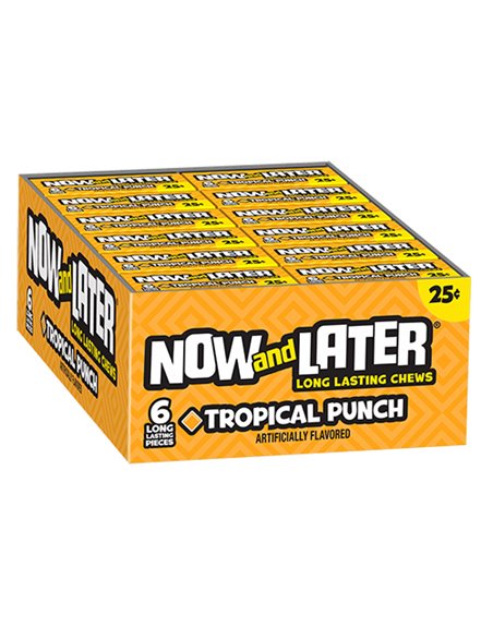 10124 - Now & Later Tropical 25¢ - 24/6pcs - Box:  - Loc: L10