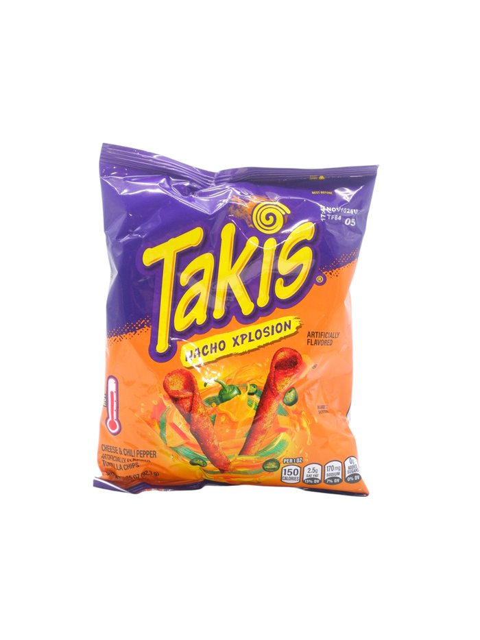 32996 - Barcel Takis Nacho Hot - 4 - 3.25 oz. - Box:  - Loc: P1