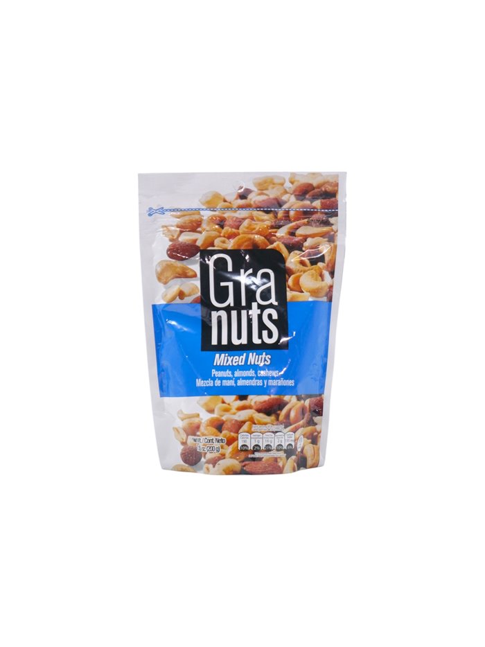 33014 - Granust Mixed Nuts  - 7.05oz. (Case Of 18) - Box:  - Loc: Q1