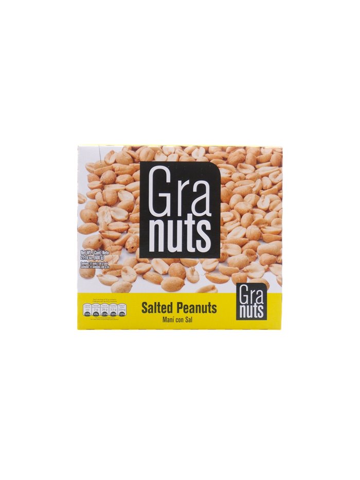 33018 - Granust. Salted Peanuts  - 12ct/1.41oz. (Case Of 48) - Box:  - Loc: Q1